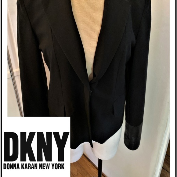 DKNY Black Women's Blazer Jacket Size 6 - Picture 1 of 6